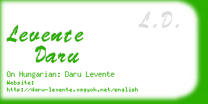 levente daru business card